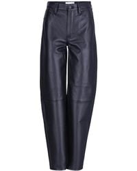 FRAME - Leather Pants With Belt Loops - Lyst