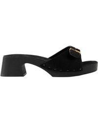 KHAITE - Britt Clog Haircalf Buckle Mules - Lyst