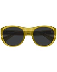 Saint Laurent - Eyewear Oval Frame Sunglasses - Lyst