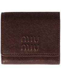 Miu Miu - Small Nappa Leather Wallet - Lyst