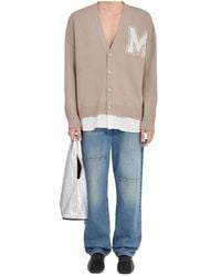 MM6 by Maison Margiela - Two-In-One Knit Cardigan - Lyst