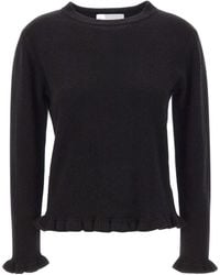 Kaos - Ruffled Hem Knitted Sweater - Lyst