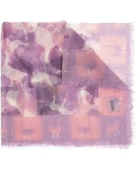 Moschino - Animal Print Cashmere Scarf - Lyst