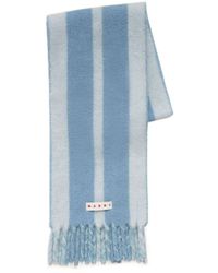 Marni - Striped Fringe Detailed Scarf - Lyst