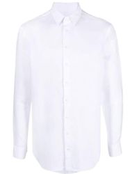 Giorgio Armani - Regular Fit Linen Shirt - Lyst