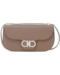 Ferragamo - Double Gancini East-West Crossbody Bag - Lyst
