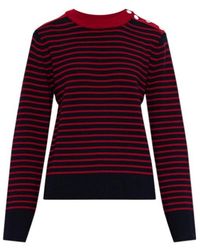 Ami Paris - Long-Sleeve Knit Top - Lyst