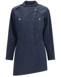 Isabel Marant - Isabel Marant Étoile Nouria Asymmetric Shirt Dress - Lyst