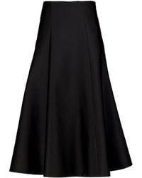 Roland Mouret - Full Taffeta Midi Skirt - Lyst