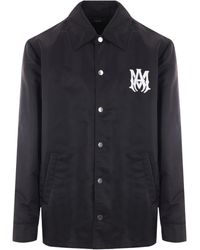 Amiri - Logo Print Shirt Jacket - Lyst