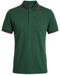 Gucci - Cotton Piquet Polo Shirt With Embroidery - Lyst