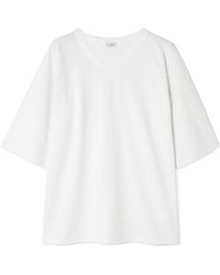 St. Agni - Match Paneled Organic Cotton-Jersey T-Shirt - Lyst