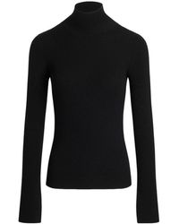 Patou - Ribbed Mock-Neck Sweater - Lyst