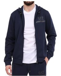 EA7 - Logo And Hat Casual Jacket - Lyst