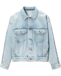 Alexander Wang - Zip-Sleeved Denim Jacket - Lyst