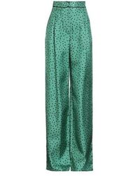 Max Mara - Loose-Fit Polka Dot Trousers - Lyst