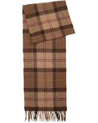 Barbour - Tartan Fringed Scarf - Lyst