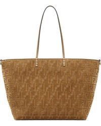 Fendi - Roll Ff Jacquard Large Tote Bag - Lyst