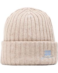 Ganni - Solid Knit Beanie - Lyst