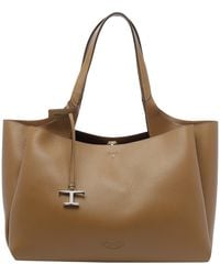 Tod's - Medium Leather Tote Bag - Lyst
