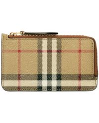 Burberry - Vintage Checked Zipped Cardholder - Lyst