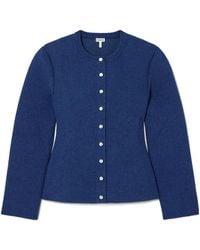 Loewe - Long-Sleeved Knitted Cardigan - Lyst