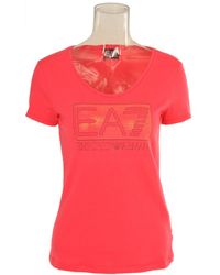 EA7 - Item O-Neck Short-Sleeved T-Shirt - Lyst