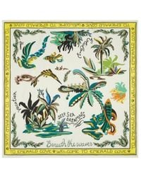 ALÉMAIS - Day Dream Graphic-Print Scarf - Lyst
