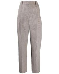 Marni - Straight Leg Pleated Cropped Trousers - Lyst