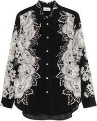 P.A.R.O.S.H. - Floral-Print Shirt - Lyst