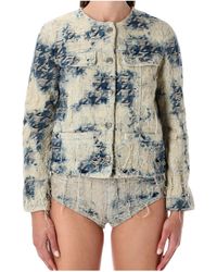 DIESEL - De-Grafy-Fsh Distressed Jacket - Lyst