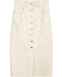 Isabel Marant - Isabel Marant Étoile Vandy High-Waist Denim Midi Skirt - Lyst