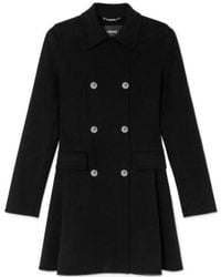 Versace - Double-Breasted A-Line Coat - Lyst