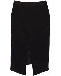 Tom Ford - Slit-Detailed Midi Pencil Skirt - Lyst