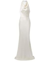 Rebecca Vallance - Bridal Attia Halterneck Silk Gown - Lyst
