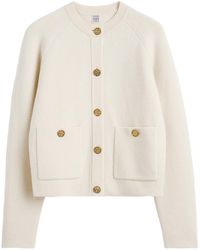 TOTEME - Patch-Pocket Buttoned Cardigan - Lyst