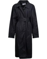 Balenciaga - Belted Long-Sleeved Coat - Lyst
