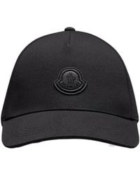 Moncler - Logo Patch Curved Peak Baseball Cap - Lyst