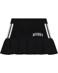 MISBHV - Striped Pleated Mini Skirt - Lyst
