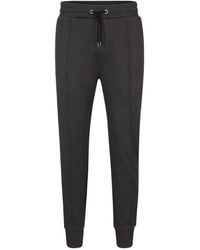 BOSS - Marled Tapered Joggers - Lyst