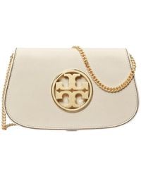 Tory Burch - Logo Plaque Chain-Link Clutch Bag - Lyst