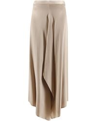 Alysi - Asymmetric Flared Skirt - Lyst
