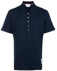 Thom Browne - Logo Patch Polo Shirt - Lyst