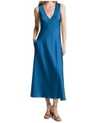 Michael Kors - Michael Satin Midi Dress - Lyst