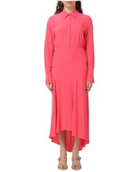 Patrizia Pepe - Button Asymmetric Maxi Dress - Lyst