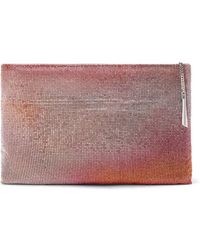 Benedetta Bruzziches - Rhinestone-Embellished Mesh Clutch Bag - Lyst