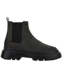 Hogan - Chelsea Round-Toe Boots - Lyst