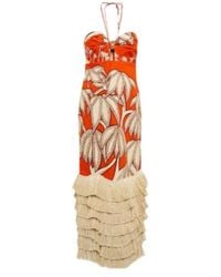 Johanna Ortiz - Ruffle Floral Maxi Dress - Lyst