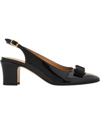 Ferragamo - Ferragamo Vara Bow Slingback Heeled Pumps - Lyst