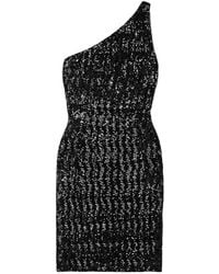 Michael Kors - One-shoulder Sequined Tulle Mini Dress - Lyst